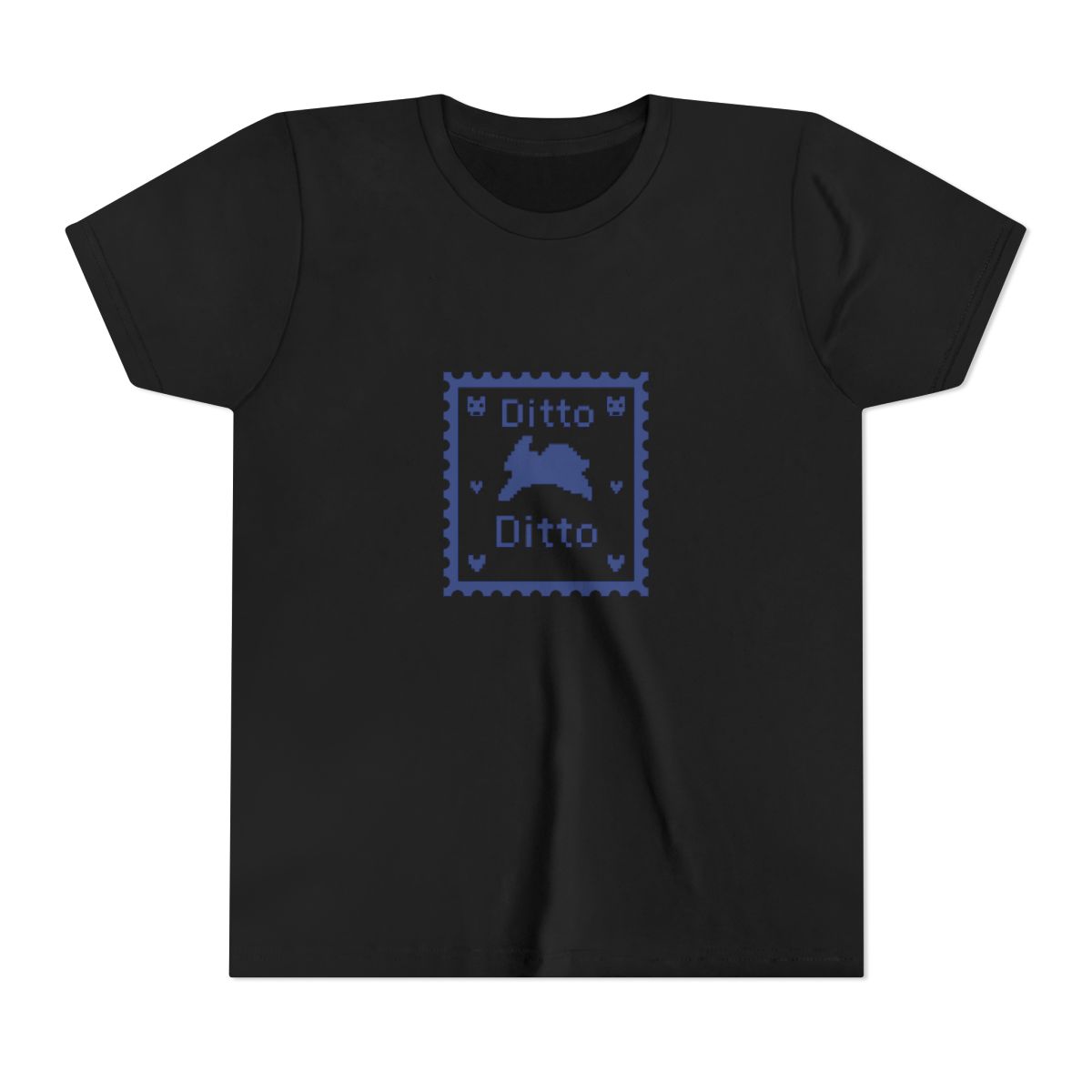 Vintage Ditto Stamp Blue Edition Kids T-Shirt - alternate angle 2, merchandise