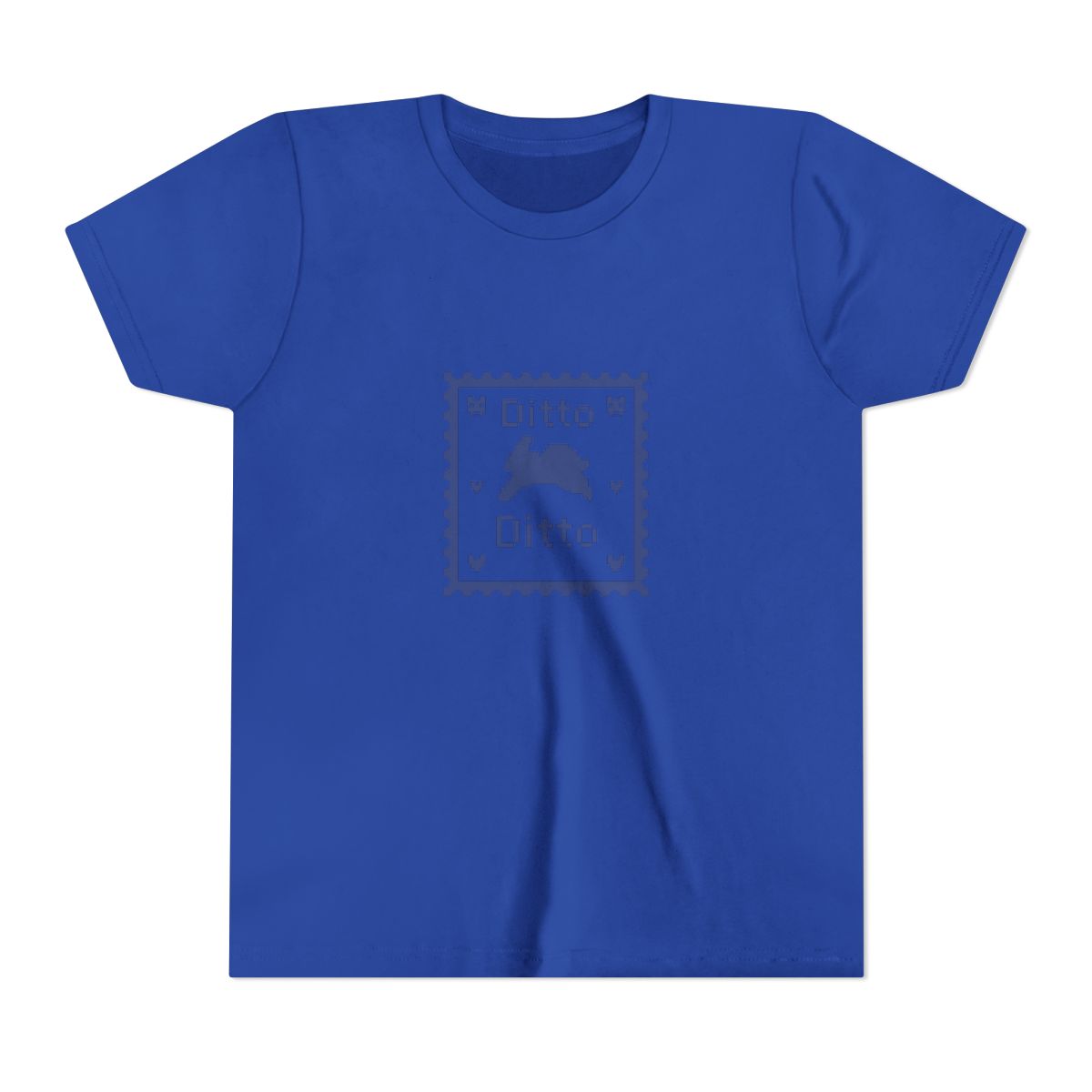 Vintage Ditto Stamp Blue Edition Kids T-Shirt - alternate angle 4, merchandise