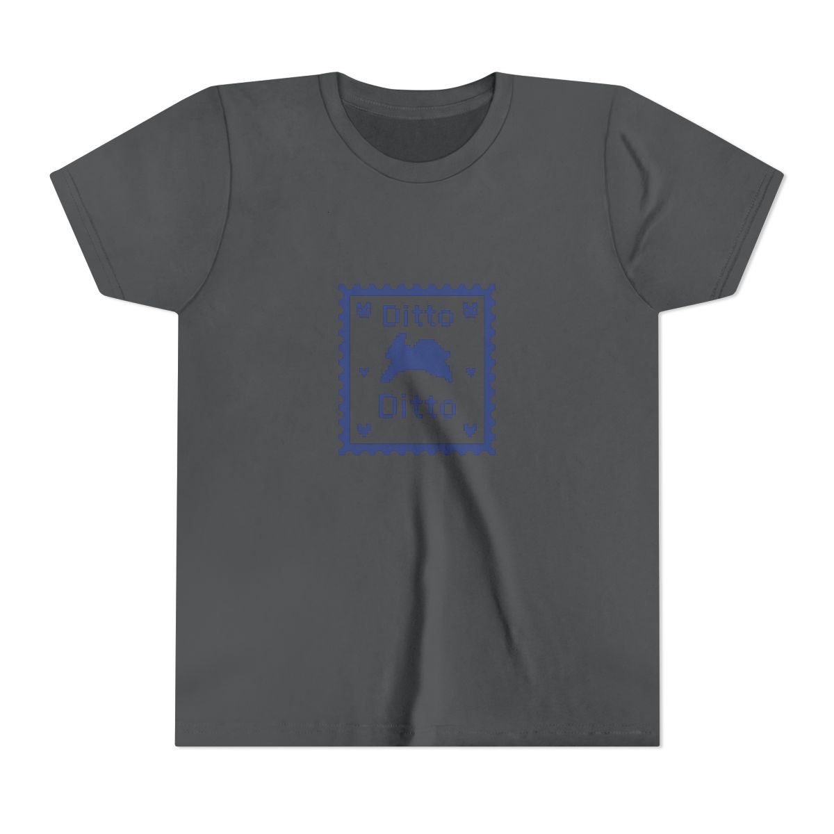 Vintage Ditto Stamp Blue Edition Kids T-Shirt - alternate angle 5, merchandise